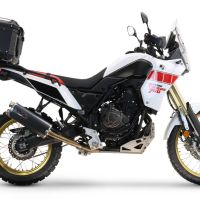 Topkoffer GPR TECH compatibel met  Yamaha Tenere 700 2019/2020 e4 Alüminyum, gümüş renginde üst kasa, tavan rafı ve özel plaka dahil Kapasite Litre 45