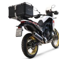 Topkoffer GPR TECH compatibel met  Yamaha Tenere 700 2021/2024 e5 Alüminyum, gümüş renginde üst kasa, tavan rafı ve özel plaka dahil Kapasite Litre 45