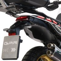 Topkoffer GPR TECH compatibel met  Yamaha Tenere 700 2021/2024 e5 Alüminyum, gümüş renginde üst kasa, tavan rafı ve özel plaka dahil Kapasite Litre 45
