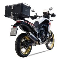 Egzoz ile uyumlu Yamaha Tenere 700 2019-2020, Dual Poppy, Egzoz yasal, onaylı, çıkarılabilir db killer ve bağlantı borulu susturucu 