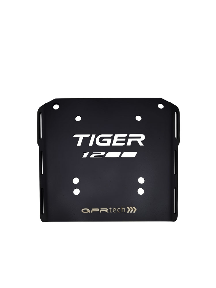 Topkoffer GPR TECH compatibel met  Triumph Tiger 1200 explorer 2017/2021 e4 Alüminyum üst kasa, siyah renk ve özel plaka dahildir Kapasite Litre 55