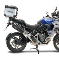 Egzoz ile uyumlu Triumph Tiger 1200 Gt - Rally 2022-2024, Furore Evo4 Nero, Egzoz yasal, onaylı, çıkarılabilir db killer ve bağlantı borulu susturucu 