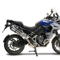 GPR exhaust compatible with  Triumph Tiger 1200 Gt - Rally 2022-2024, New Grand Prix Evo Titanium, Homologated legal slip-on exhaust including removable db killer and link pipe 