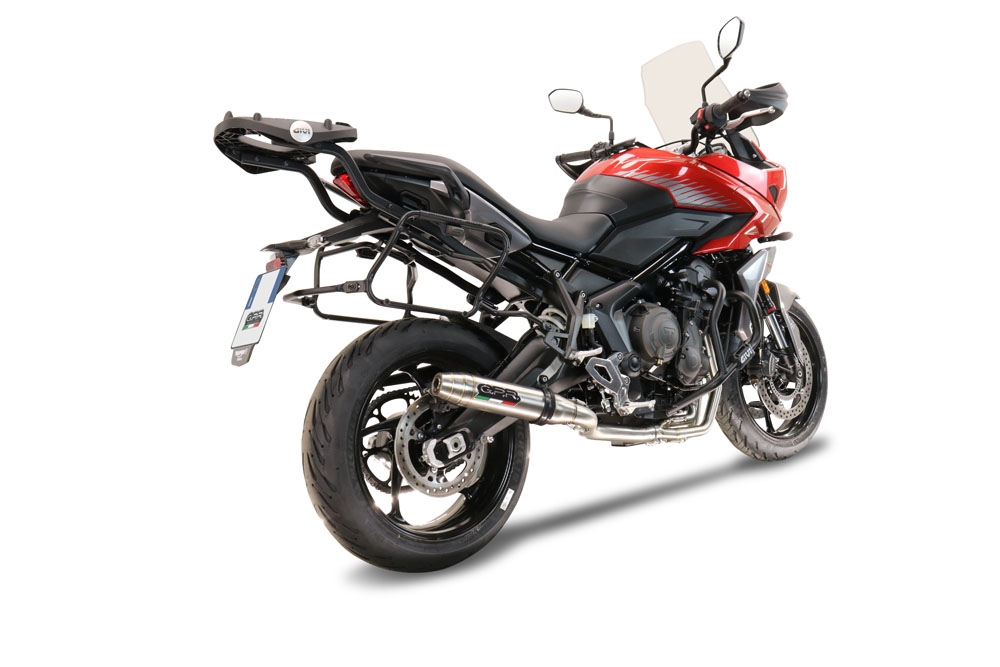 Egzoz ile uyumlu Triumph Tiger Sport 660 2022-2024, Deeptone Inox, Yalnızca gürültü için onaylanan sistem, AB dışındaki pazarlar için geçerlidir Tam hat, susturucu artı toplayıcı 