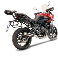 Egzoz ile uyumlu Triumph Tiger Sport 660 2022-2024, Deeptone Inox, Yalnızca gürültü için onaylanan sistem, AB dışındaki pazarlar için geçerlidir Tam hat, susturucu artı toplayıcı 