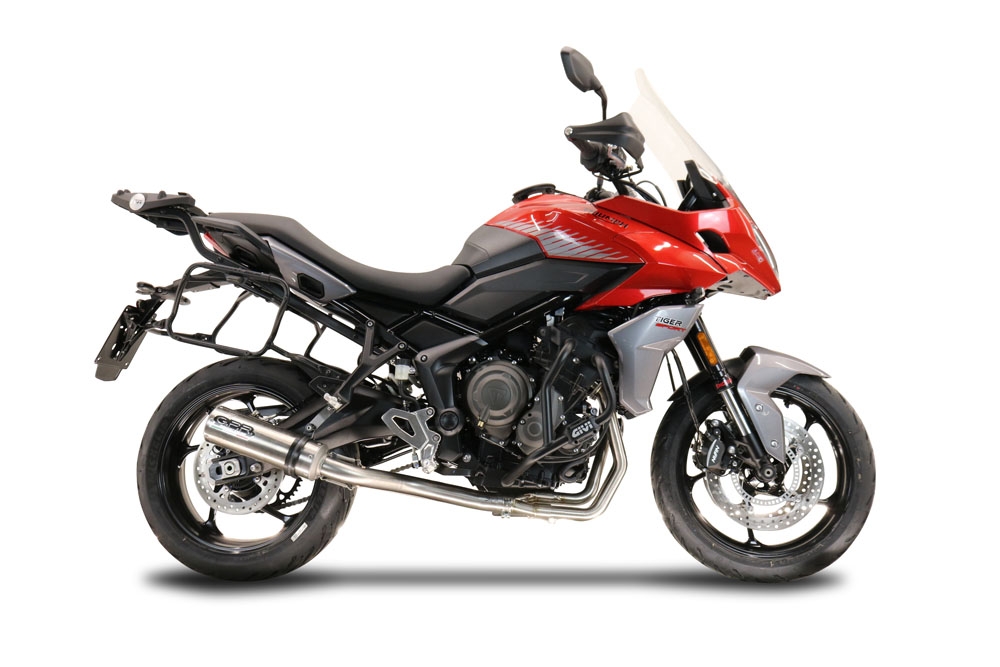 Egzoz ile uyumlu Triumph Tiger Sport 660 2022-2024, M3 Inox , Yalnızca gürültü için onaylanan sistem, AB dışındaki pazarlar için geçerlidir Tam hat, susturucu artı toplayıcı 