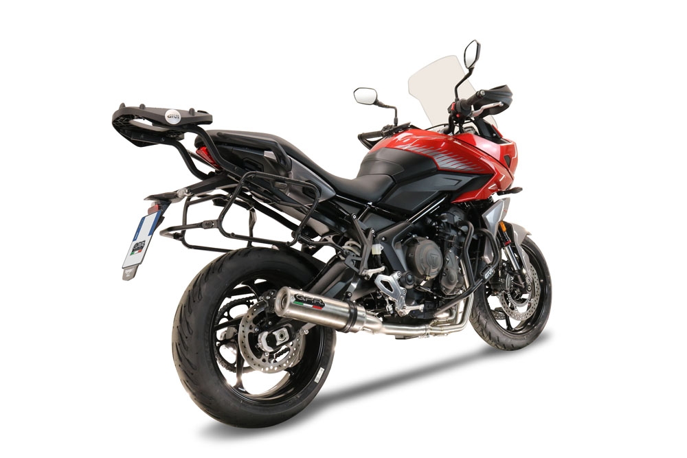 Egzoz ile uyumlu Triumph Tiger Sport 660 2022-2024, M3 Inox , Yalnızca gürültü için onaylanan sistem, AB dışındaki pazarlar için geçerlidir Tam hat, susturucu artı toplayıcı 