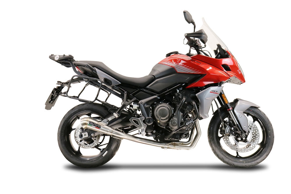 Egzoz ile uyumlu Triumph Tiger Sport 660 2022-2024, Powercone Evo, Homologe edilmemiş dbkiller ile yarış sistemi Tam hat, susturucu artı toplayıcı 