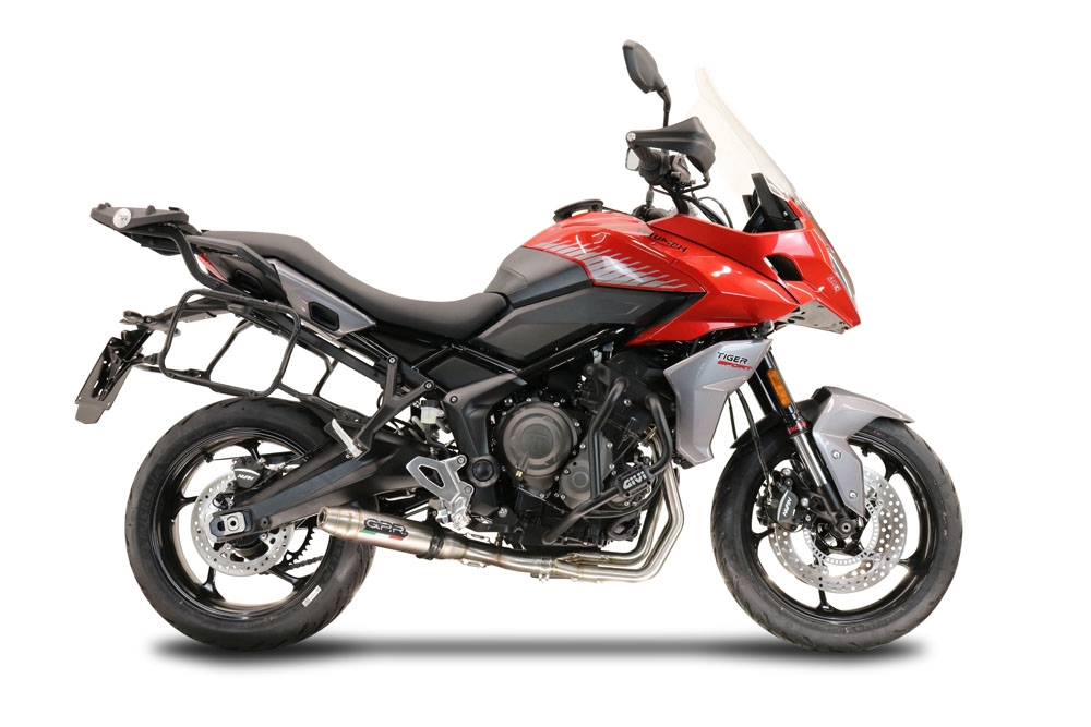 Egzoz ile uyumlu Triumph Trident 660 2021-2024, Deeptone Inox, Yalnızca gürültü için onaylanan sistem, AB dışındaki pazarlar için geçerlidir Tam hat, susturucu artı toplayıcı 