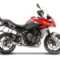 Egzoz ile uyumlu Triumph Trident 660 2021-2024, Deeptone Inox, Yalnızca gürültü için onaylanan sistem, AB dışındaki pazarlar için geçerlidir Tam hat, susturucu artı toplayıcı 