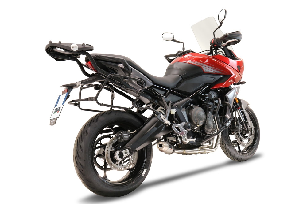 Egzoz ile uyumlu Triumph Trident 660 2021-2024, Deeptone Inox, Yalnızca gürültü için onaylanan sistem, AB dışındaki pazarlar için geçerlidir Tam hat, susturucu artı toplayıcı 