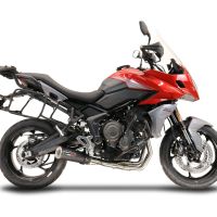 Egzoz ile uyumlu Triumph Tiger Sport 660 2022-2024, M3 Black Titanium, Yalnızca gürültü için onaylanan sistem, AB dışındaki pazarlar için geçerlidir Tam hat, susturucu artı toplayıcı 