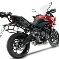 Egzoz ile uyumlu Triumph Tiger Sport 660 2022-2024, M3 Black Titanium, Yalnızca gürültü için onaylanan sistem, AB dışındaki pazarlar için geçerlidir Tam hat, susturucu artı toplayıcı 