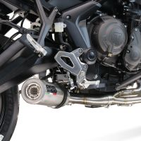 Egzoz ile uyumlu Triumph Tiger Sport 660 2022-2024, M3 Inox , Yalnızca gürültü için onaylanan sistem, AB dışındaki pazarlar için geçerlidir Tam hat, susturucu artı toplayıcı 