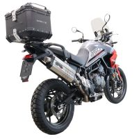 Topkoffer GPR TECH compatibel met  Triumph Tiger 1200 Gt - Rally 2022/2024 e5 Alüminyum üst kasa, siyah renk ve özel plaka dahildir Kapasite Litre 35