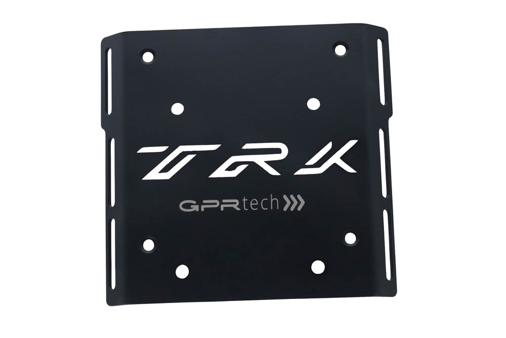 Top case GPR TECH compatible with  Benelli Trk 125 2019/2023 GPR TECH Top case in aluminum, silver color with specific plate included Capacity 35 LT.