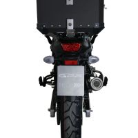 Topkoffer GPR TECH compatibel met  Suzuki V-Strom 1050 Xt/De 2020/2024 e5 Alüminyum üst kasa, siyah renk ve özel plaka dahildir Kapasite Litre 35