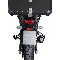 Topkoffer GPR TECH compatibel met  Suzuki V-Strom Dl 1000 2017/2019 e4 Alüminyum üst kasa, siyah renk ve özel plaka dahildir Kapasite Litre 55