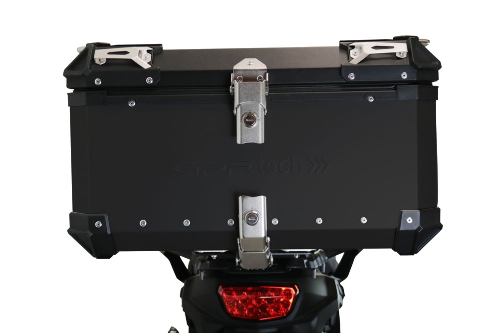 Topkoffer GPR TECH compatibel met  Suzuki V-Strom Dl 650 2017/2020 e4 Alüminyum üst kasa, siyah renk ve özel plaka dahildir Kapasite Litre 55