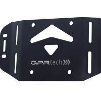 GPR TECH compatible with  Kawasaki Gtr 1400 2015/2016 GPR TECH Specific fitting plate Top Case ALPITECH 35 LT compatible with original luggage rack,stainless steel made with 4 anchor points