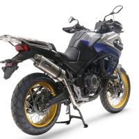 Egzoz ile uyumlu Voge 525DSX 2023-2024, Dual Inox, Egzoz yasal, onaylı, çıkarılabilir db killer ve bağlantı borulu susturucu 