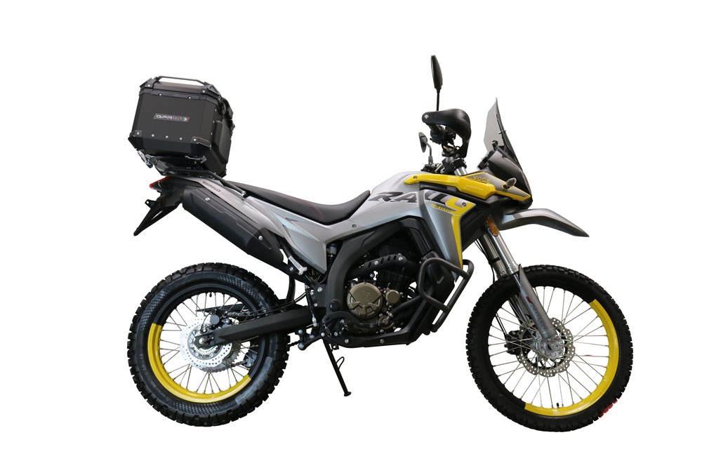 Topkoffer GPR TECH compatibel met  Voge 300Rally 2022/2024 e5 Alüminyum üst kasa, siyah renk ve özel plaka dahildir Kapasite Litre 35