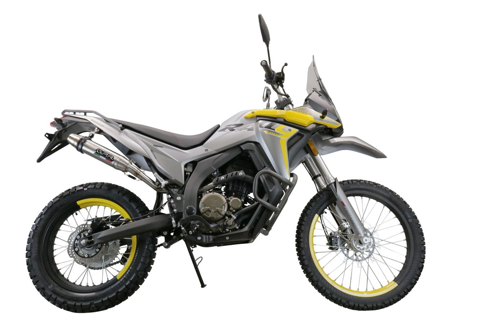 Egzoz ile uyumlu Voge 300Rally 2022-2024, Deeptone Inox, Onaylı egzoz, bağlantı borusu ve çıkarılabilir db öldürücü dahil Avrupa DIŞI pazarlar için yasal 