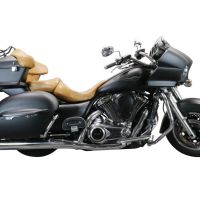 Egzoz ile uyumlu Kawasaki Vulcan VN 1700 Voyager ABS 2011-2016, Maxy Deeptone Cruiser, Homologe sistem Susturucu ve özel bağlantı borusu 