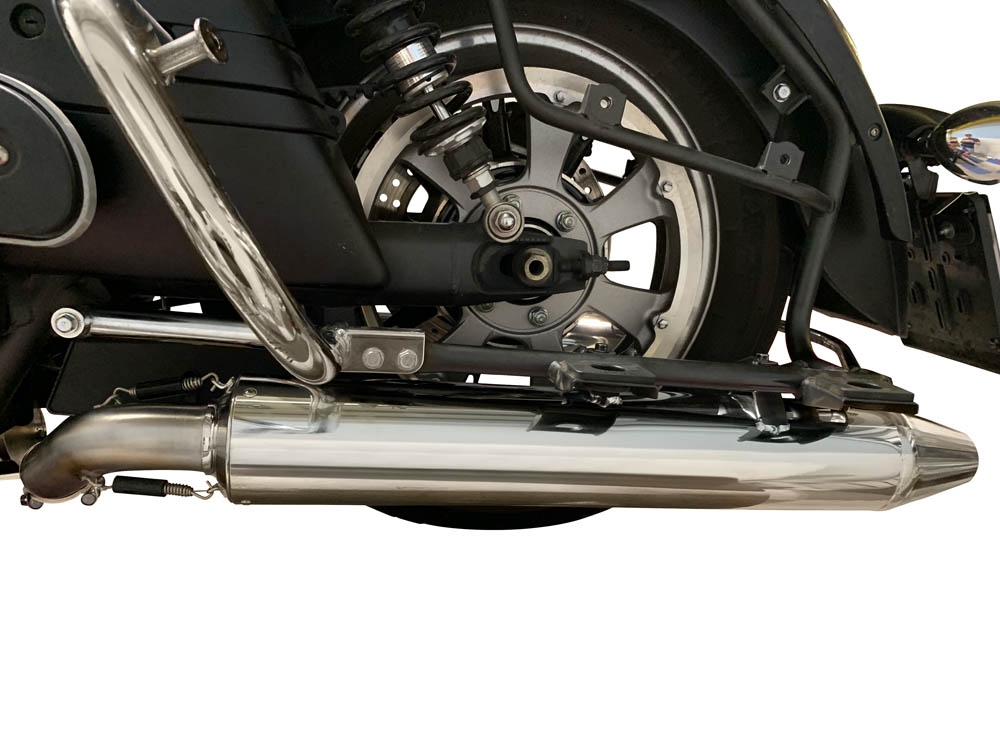 Egzoz ile uyumlu Kawasaki Vulcan VN 1700 Voyager ABS 2011-2016, Maxy Deeptone Cruiser, Homologe sistem Susturucu ve özel bağlantı borusu 