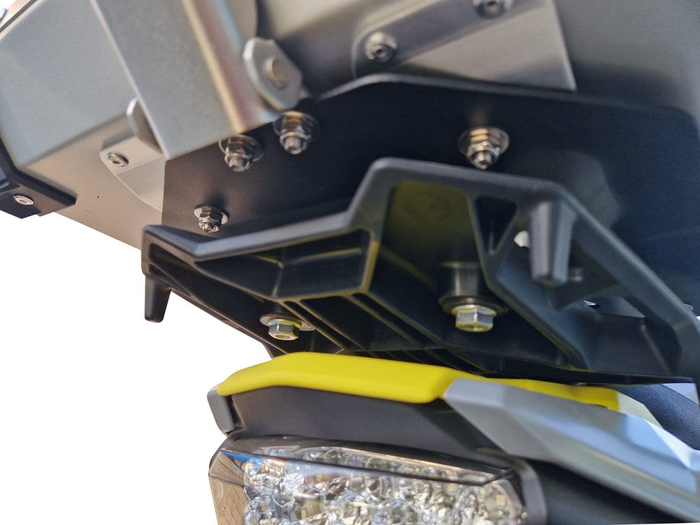 Topkoffer GPR TECH compatibel met  Suzuki V-STROM DL 800 DE - SE 2023-2025 e5 Alüminyum üst kasa, siyah renk ve özel plaka dahildir Kapasite Litre 55