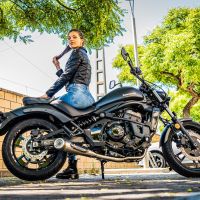 Egzoz ile uyumlu Kawasaki Vulcan 650 S 2021-2023, Powercone Evo, Yalnızca gürültü için onaylanan sistem, AB dışındaki pazarlar için geçerlidir Tam hat, susturucu artı toplayıcı 
