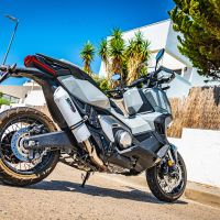 Egzoz ile uyumlu Honda Forza 750 2021-2024, Albus Evo4, Egzoz yasal, onaylı, çıkarılabilir db killer ve bağlantı borulu susturucu 