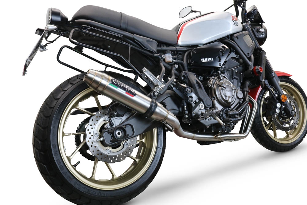 Egzoz ile uyumlu Yamaha Xsr 700 2021-2024, Deeptone Inox, Yalnızca gürültü için onaylanan sistem, AB dışındaki pazarlar için geçerlidir Tam hat, susturucu artı toplayıcı 