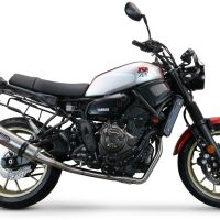 Egzoz ile uyumlu Yamaha Xsr 700 2017-2020, M3 Inox , Yalnızca gürültü için onaylanan sistem, AB dışındaki pazarlar için geçerlidir Tam hat, susturucu artı toplayıcı 