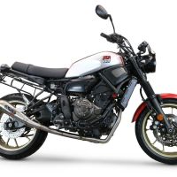 Egzoz ile uyumlu Yamaha Xsr 700 2021-2024, Powercone Evo, Yalnızca gürültü için onaylanan sistem, AB dışındaki pazarlar için geçerlidirTam hat, susturucu artı toplayıcı 