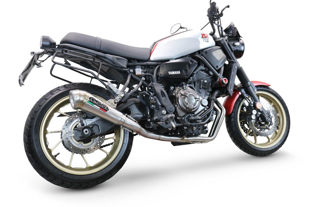 Egzoz ile uyumlu Yamaha Xsr 700 2021-2024, Powercone Evo, Yalnızca gürültü için onaylanan sistem, AB dışındaki pazarlar için geçerlidirTam hat, susturucu artı toplayıcı 