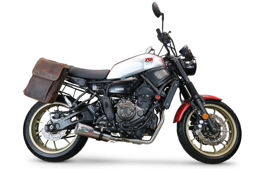 Exhaust compatible with Yamaha Xsr 700 2021-2024, M3 Inox , full system exhaust legal for UK and non-EU countries including removable db killer 