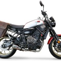 Exhaust compatible with Yamaha Xsr 700 2021-2024, M3 Inox , full system exhaust legal for UK and non-EU countries including removable db killer 