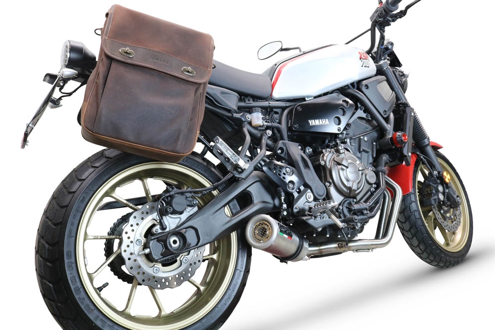 Exhaust compatible with Yamaha Xsr 700 2021-2024, M3 Inox , full system exhaust legal for UK and non-EU countries including removable db killer 