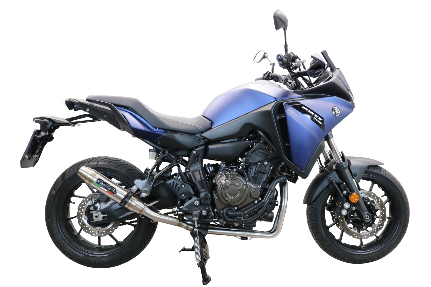 Egzoz ile uyumlu Yamaha Tracer 7 2021-2024, Deeptone Inox, Yalnızca gürültü için onaylanan sistem, AB dışındaki pazarlar için geçerlidir Tam hat, susturucu artı toplayıcı 