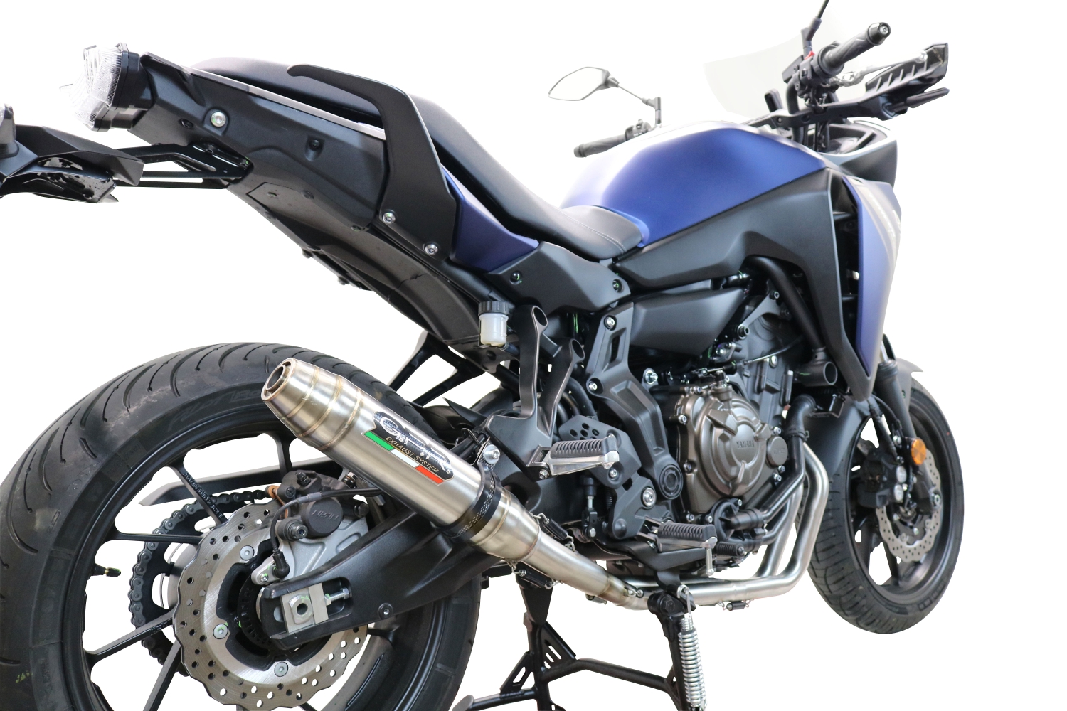 Egzoz ile uyumlu Yamaha Tracer 7 2021-2024, Deeptone Inox, Yalnızca gürültü için onaylanan sistem, AB dışındaki pazarlar için geçerlidir Tam hat, susturucu artı toplayıcı 