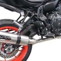 Egzoz ile uyumlu Yamaha Mt-07 2021-2024, M3 Inox , Yalnızca gürültü için onaylanan sistem, AB dışındaki pazarlar için geçerlidir Tam hat, susturucu artı toplayıcı 