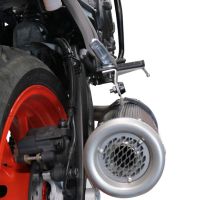 Egzoz ile uyumlu Yamaha Mt-07 2021-2024, M3 Poppy , Yalnızca gürültü için onaylanan sistem, AB dışındaki pazarlar için geçerlidir Tam hat, susturucu artı toplayıcı 