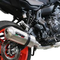 Egzoz ile uyumlu Yamaha Mt-07 2021-2024, Satinox , Homologe edilmemiş dbkiller ile yarış sistemi Tam hat, susturucu artı toplayıcı 