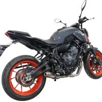 Egzoz ile uyumlu Yamaha Mt-07 2021-2024, Deeptone Inox, Yalnızca gürültü için onaylanan sistem, AB dışındaki pazarlar için geçerlidir Tam hat, susturucu artı toplayıcı 