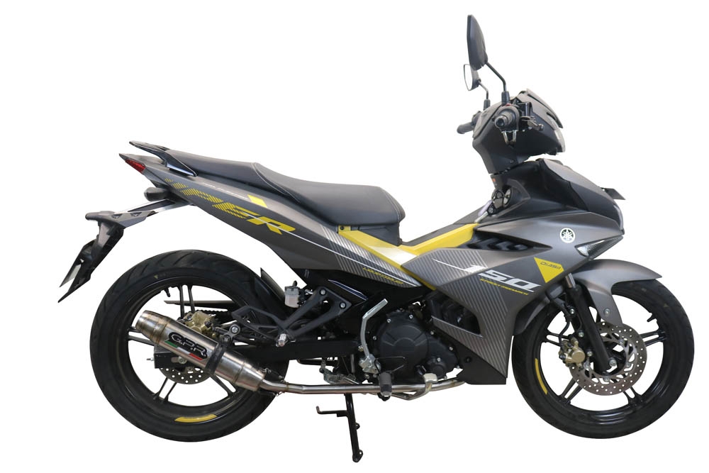 Egzoz ile uyumlu Yamaha Sniper 150 2021-2022, Deeptone Inox, Homologe edilmemiş dbkiller ile yarış sistemi Tam hat, susturucu artı toplayıcı 