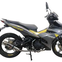 Egzoz ile uyumlu Yamaha Sniper 150 2021-2022, Deeptone Inox, Homologe edilmemiş dbkiller ile yarış sistemi Tam hat, susturucu artı toplayıcı 