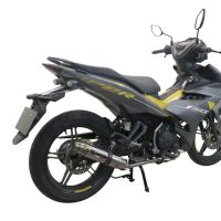 Egzoz ile uyumlu Yamaha Sniper 150 2021-2022, Deeptone Inox, Homologe edilmemiş dbkiller ile yarış sistemi Tam hat, susturucu artı toplayıcı 