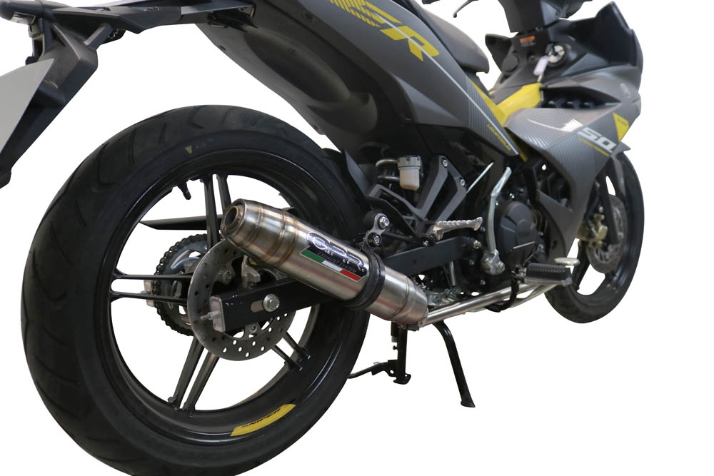 Egzoz ile uyumlu Yamaha Sniper 150 2021-2022, Deeptone Inox, Homologe edilmemiş dbkiller ile yarış sistemi Tam hat, susturucu artı toplayıcı 
