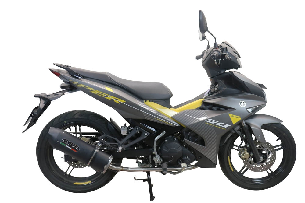 Egzoz ile uyumlu Yamaha Sniper 150 2021-2022, Furore Nero, Homologe edilmemiş dbkiller ile yarış sistemi Tam hat, susturucu artı toplayıcı 